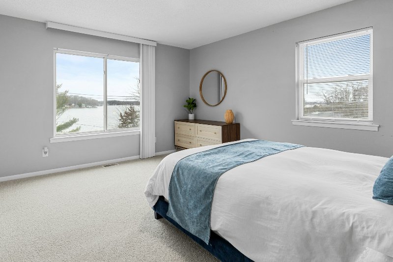 Plush Carpet in a minimalist bedroom